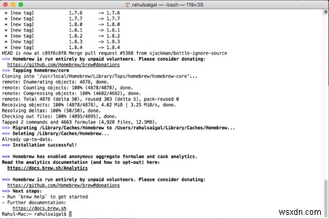 วิธีติดตั้งแอพ Mac ใน Terminal โดยใช้ Homebrew 