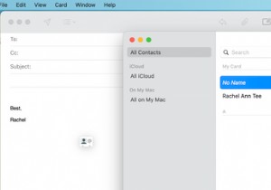 วิธีส่งและรับนามบัตรเสมือน (vCards) ใน Mail บน Mac 