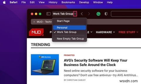 วิธีใช้กลุ่ม Safari Tab บน Mac ของคุณ 