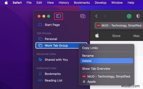 วิธีใช้กลุ่ม Safari Tab บน Mac ของคุณ 