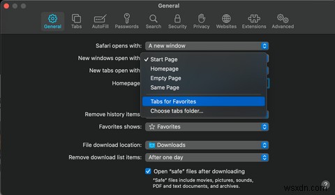 วิธีเพิ่ม ดู และจัดการรายการโปรดใน Safari บน Mac 