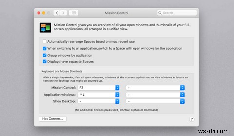 วิธีใช้เดสก์ท็อปหลายเครื่องด้วย Mission Control ใน macOS 