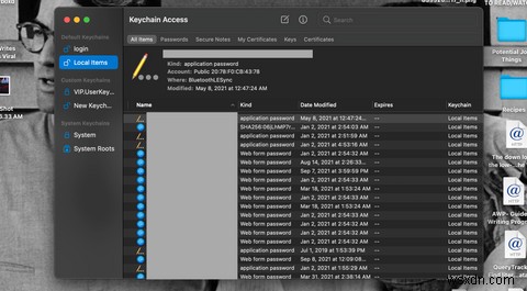 รหัสผ่านพวงกุญแจบน Mac คืออะไร? 