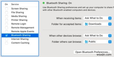 วิธีถ่ายโอนไฟล์ระหว่าง Mac และ Android โดยใช้ Bluetooth 
