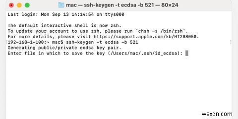 วิธีใช้ SSH-Keygen เพื่อสร้างคีย์ SSH บน Mac 