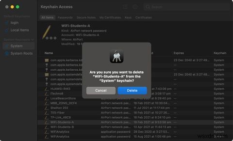 วิธีลบรหัสผ่านจากการเข้าถึงพวงกุญแจบน macOS 
