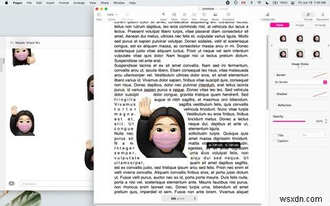 วิธีเพิ่ม Memoji ที่กำหนดเองในการนำเสนอและเอกสารของคุณบน Mac 