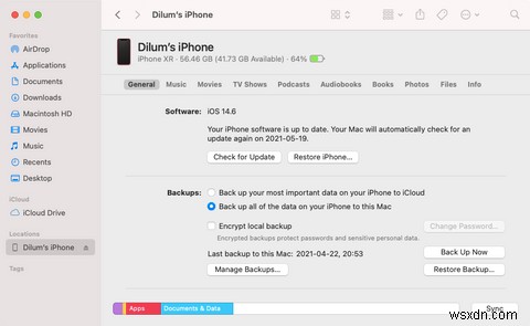 วิธีสำรองข้อมูล iPhone ของคุณไปยัง Mac 