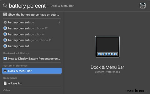 วิธีแสดงเปอร์เซ็นต์แบตเตอรี่ในแถบเมนูใน macOS 