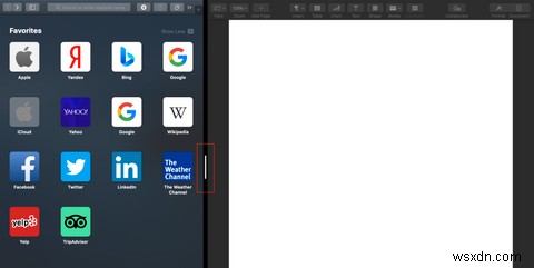 วิธีใช้สองแอพเคียงข้างกันใน Split View บน Mac 