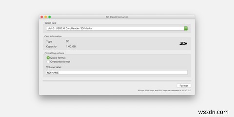 วิธีฟอร์แมตการ์ด SD บน Mac ของคุณ 