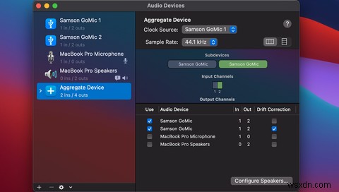 วิธีบันทึกไมโครโฟน USB หลายตัวพร้อมกันบน GarageBand สำหรับ Mac 