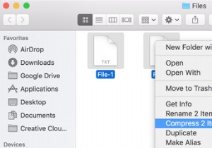 วิธีสร้างไฟล์ ZIP บน Mac 