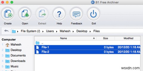 วิธีสร้างไฟล์ ZIP บน Mac 