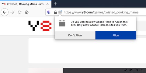 วิธีปลดบล็อก Adobe Flash Player บน Mac 