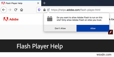 วิธีดาวน์โหลด Adobe Flash Player บน Mac 