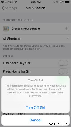 วิธีปิด Siri บน iPhone, iPad, Mac หรือ Apple Watch 