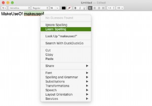 วิธีเพิ่มและลบคำในพจนานุกรมในตัวของ Mac 