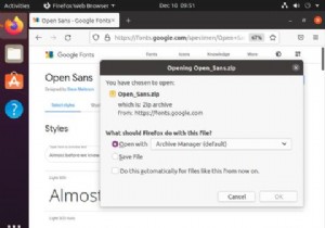 วิธีดาวน์โหลด ติดตั้ง และใช้ Google Fonts บน Ubuntu 