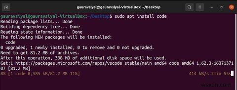 วิธีการติดตั้ง Visual Studio Code บน Ubuntu 