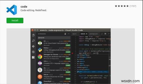 วิธีการติดตั้ง Visual Studio Code บน Ubuntu 