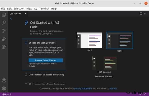 วิธีการติดตั้ง Visual Studio Code บน Ubuntu 