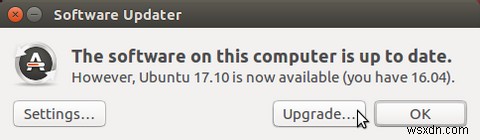 วิธีอัปเกรดเป็น Ubuntu 17.10 จากรุ่นก่อนหน้า 