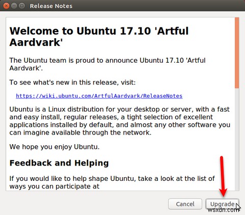 วิธีอัปเกรดเป็น Ubuntu 17.10 จากรุ่นก่อนหน้า 