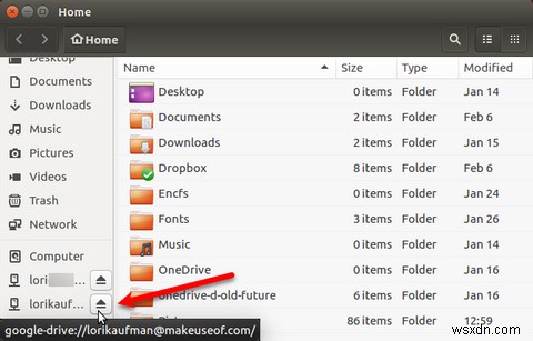 วิธีเข้าถึงบัญชี Google Drive ของคุณบน Ubuntu 