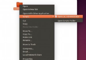 วิธีเพิ่ม Open As Root ให้กับ Ubuntus คลิกขวาที่เมนู 