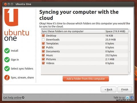 Ubuntu One:คู่แข่งที่ไม่รู้จักแต่คู่ควรใน Cloud Storage 