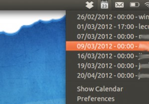 ตัวบ่งชี้ปฏิทิน:ดูปฏิทิน Google ของคุณในถาด Ubuntu [Linux] 
