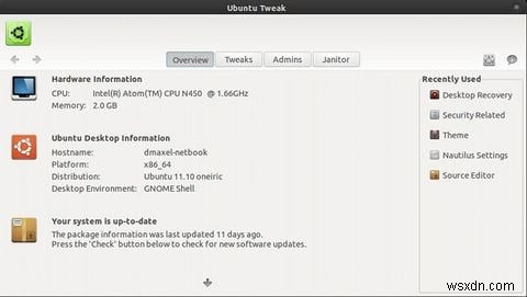 ควบคุมระบบ Ubuntu ของคุณได้มากขึ้นด้วย Ubuntu Tweak [Linux] 