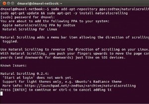 วิธีรับ Mac OS Xs Natural Scrolling ใน Ubuntu [Linux] 