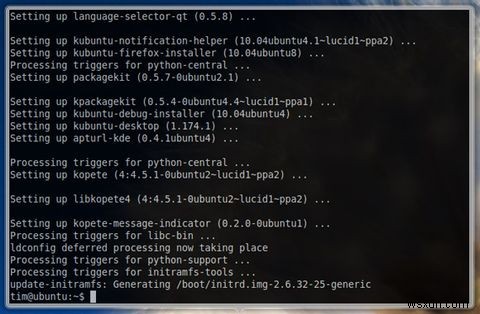 วิธีสลับระหว่าง GNOME และ KDE 4.5 บน Ubuntu 10.04 