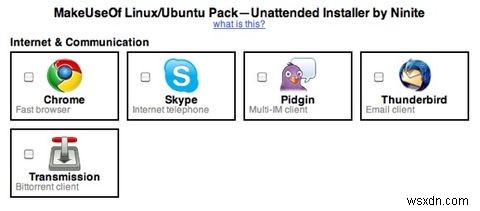 MakeUseOf Linux Pack 2010:All-In-One Easy Installer 