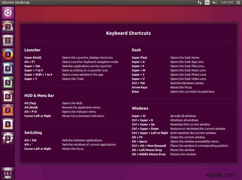 อธิบายความสามัคคี:ดูสภาพแวดล้อมเดสก์ท็อปเริ่มต้นของ Ubuntus 