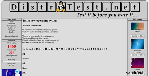 วิธีทดสอบ Linux Distro โดยไม่ต้องติดตั้งด้วย DistroTest 