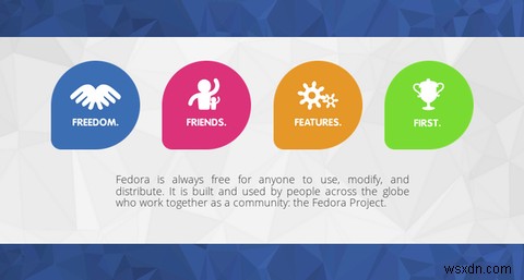 5 เหตุผลในการใช้ Pure Open Source Distro, Fedora 