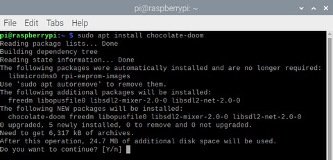 วิธีเรียกใช้ Doom บน Raspberry Pi (ไม่มีโปรแกรมจำลอง) 