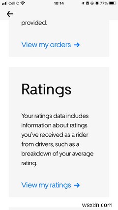 คุณสามารถดูรายละเอียดของคะแนน Uber ของคุณได้แล้ว