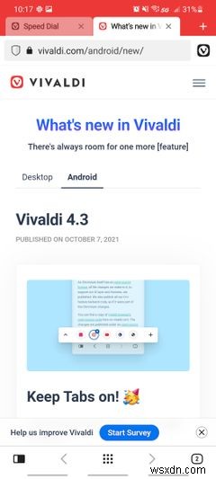 7 สุดยอดเว็บเบราว์เซอร์สำหรับ Android