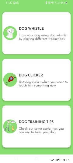 5 Dog Whistle and Clicker Training Apps สำหรับ Android 