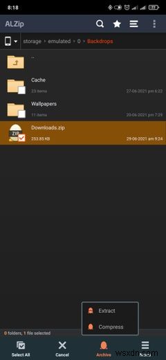 วิธีเปิดไฟล์ ZIP ใน Android 