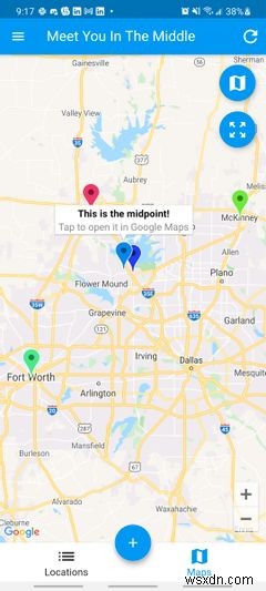 4 แอป Android ที่ดีที่สุดที่จะหาจุดครึ่งทางและพบปะกันที่ตรงกลาง