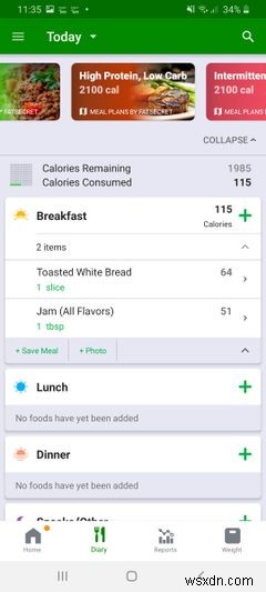 6 ทางเลือกที่ดีที่สุดสำหรับ MyFitnessPal สำหรับ Android และ iPhone 