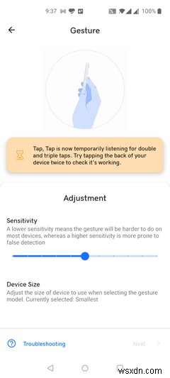 วิธีเปิดใช้งานและใช้ Back Tap Gestures บน Android 
