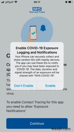 วิธีใช้แอปติดตามการติดต่อ NHS COVID-19 