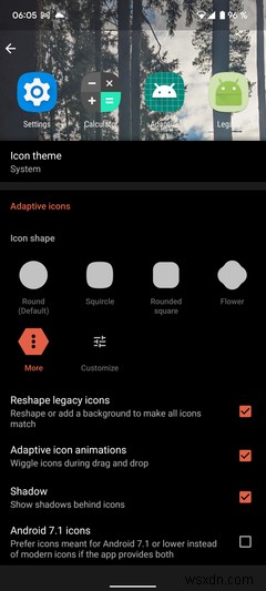 วิธีเปลี่ยนรูปร่างไอคอนแอปใน Android 12