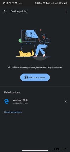 วิธีใช้ Google Messages สำหรับเว็บ 